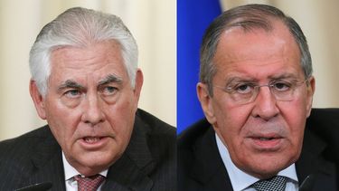 Rex Tillerson, secretario de Estado de EEUU, y&nbsp;Serguéi&nbsp;Lavrov, ministro de Exteriores de Rusia.