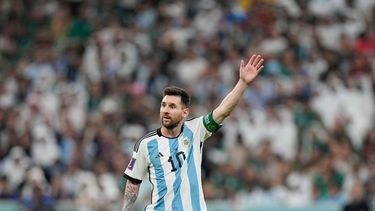 El delantero Lionel Messi durante la victoria 2-1 de Argentina contra México en el Grupo C del Mundial, el sábado 26 de noviembre de 2022, en Lusail, Catar.