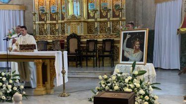 Misa a Celia Cruz por su centenario, en la iglesia Nuestra Señora de Caridad en Centro Habana, el 21 de octubre de 2025.&nbsp;