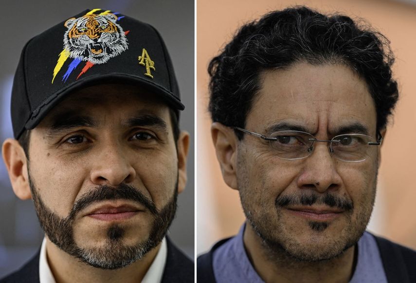 El candidato presidencial colombiano, el derechista Abelardo de la Espriella, del movimiento político Defensores de la Patria, y el senador de extrema izquierda Iván Cepeda, del partido Pacto Histórico, de Gustavo Petro.