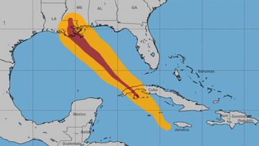 Trayectoria del huracán Ida.