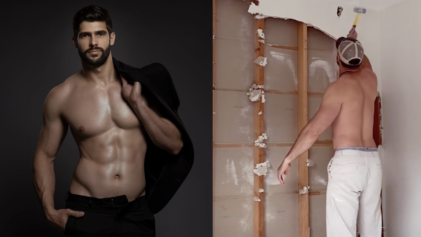 El modelo cubano Yaniel Ogando.&nbsp;