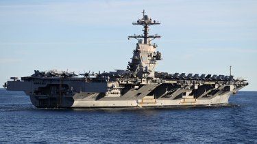 El USS Gerald R. Ford (CVN-78), el portaaviones nuclear más grande del mundo.