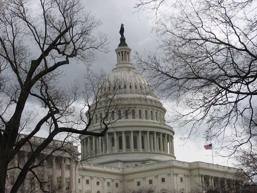 Cúpula de El Capitolio, en Washington DC, sede del poder legislativo de la nación estadounidense.