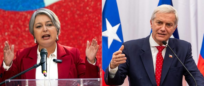 Los candidatos presidenciales Jeannette Jara y José Antonio Kast.