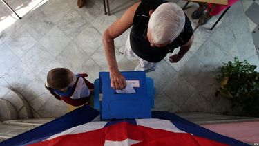 Vista de un elector cubano.