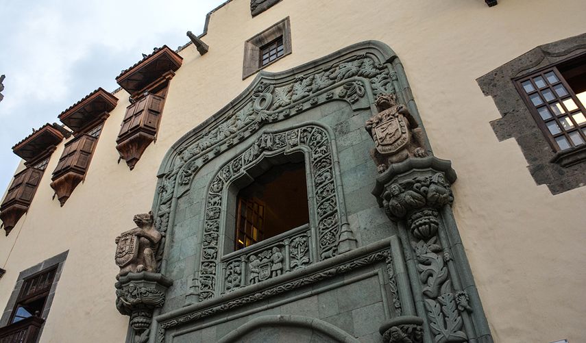 Fachada de la Casa Museo de Colón, donde Cristóbal Colón estuvo en 1492.