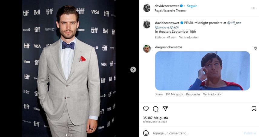 El actor David Corenswet.