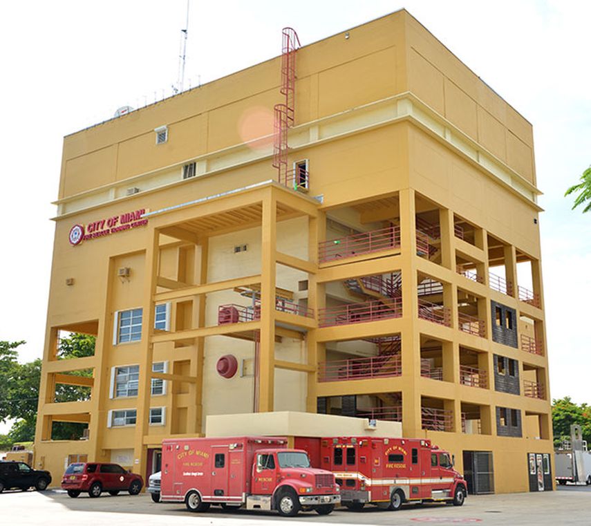 Escuela de entrenamiento de bomberos, en cuya locación estuvo ubicado el incinerador de basura de West Grove. (Crédito Giselle Santalucci)