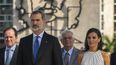 Los reyes de España, Felipe VI y&nbsp; Letizia asisten a una ceremonia en homenaje al héroe de la Independencia de Cuba, José Martí, en la Plaza de la Revolución en La Habana, Cuba, el martes 12 de noviembre de 2019.&nbsp;