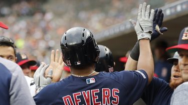 El jugador de República Dominicana Rafael Devers suma dos cuadrangulares y siete carreras remolcadas en los últimos dos juegos.