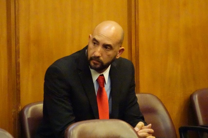 Karel Rosario durante la audiencia de este miércoles en la corte (FOTO DAVID OVALLE POOL MIAMI HERALD) 