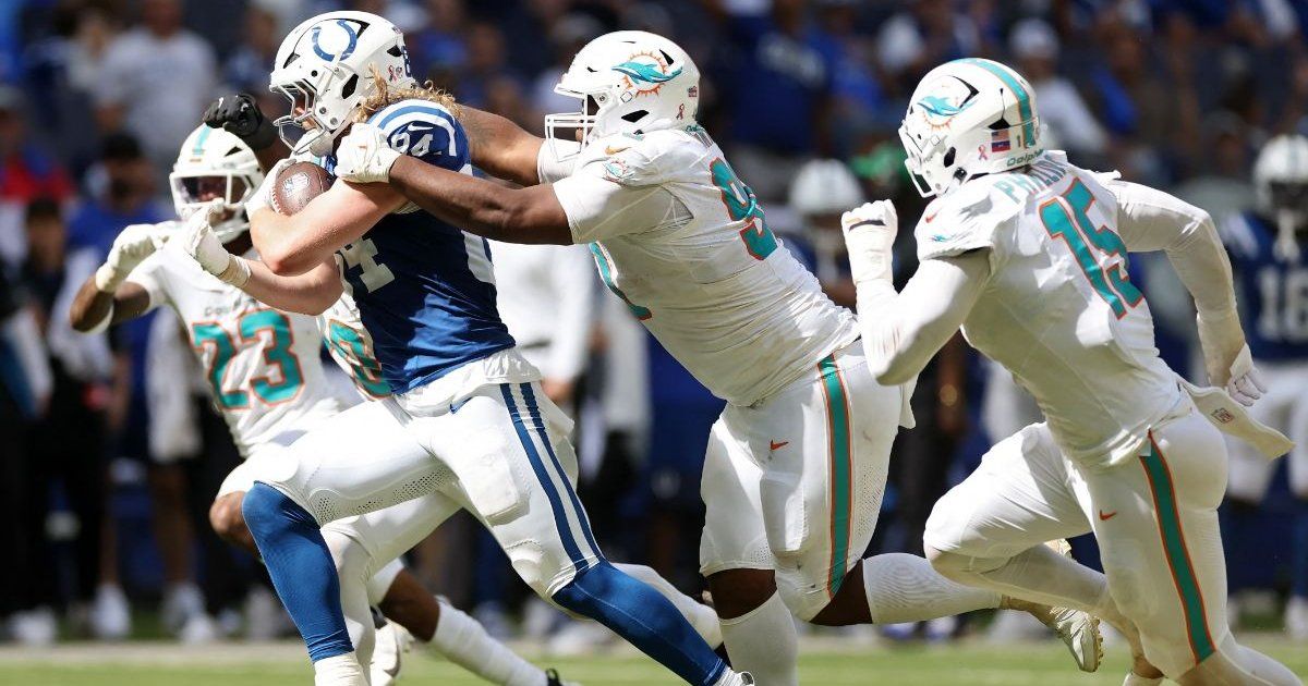 Dolphins caen ante Colts y rompen su racha ganadora en estrenos de temporada NFL