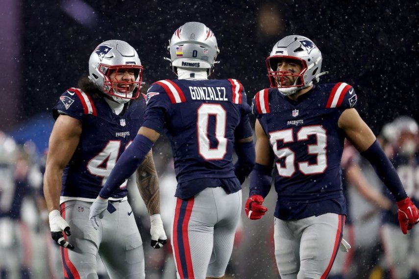 Christian González, esquinero colombiano de los Patriots de Nueva Inglaterra.