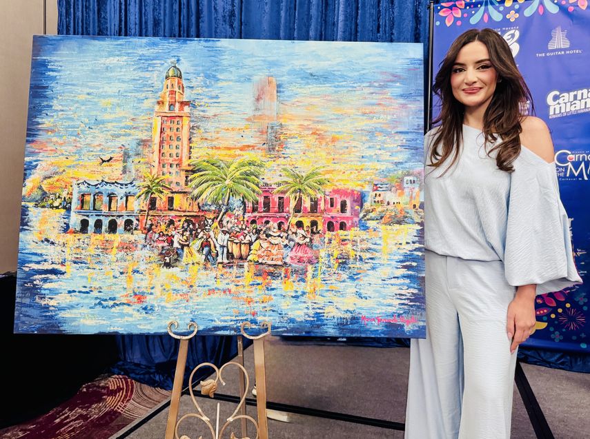 María Fernanda Vogel, artista nicaragüense-estadounidense creadora del póster oficial de esta edición.