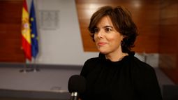 Soraya Saéz de Santamaría, vicepresidenta del gobierno de España.