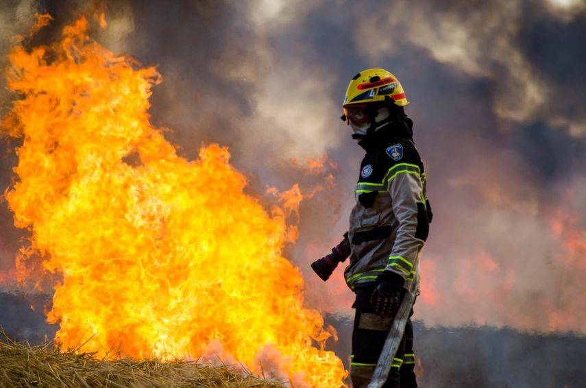 Imagen de archivo que muestra un incendio forestal.