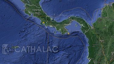 El sismo ocurrió a unos 67 kilómetros al sureste del distrito de Pedasí, en Los Santos.