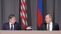 El secretario de Estado estadounidense Antony Blinken, izquierda, y el canciller ruso Serguei Lavrov, se reúnen al margen de la conferencia de la Organización para la Seguridad y Cooperación en Europa en Estocolmo, Suecia, jueves 2 de diciembre de 2021. El secretario de Estado estadounidense Antony Blinken, izquierda, y el canciller ruso Serguei Lavrov, se reúnen al margen de la conferencia de la Organización para la Seguridad y Cooperación en Europa en Estocolmo, Suecia, jueves 2 de diciembre de 2021.