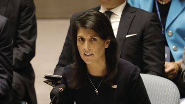La embajadora de EEUU ante Naciones Unidas, Nikki Haley.