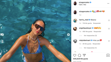 eiza gonzalez se hizo una escapada para nadar en la isla de capri