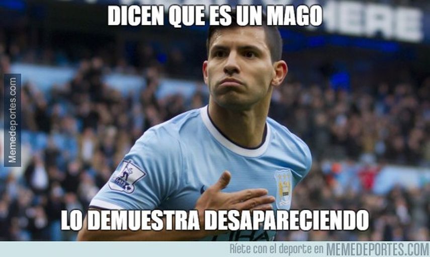 Los memes atacaron al Sergio Aguero por su falta de protagonismo en el juego. (TWITTER)