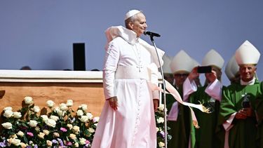El Papa León XIV ofició una misa en el barrio romano de Tor Vergata, en el marco del Jubileo de la Juventud, el 3 de agosto de 2025.