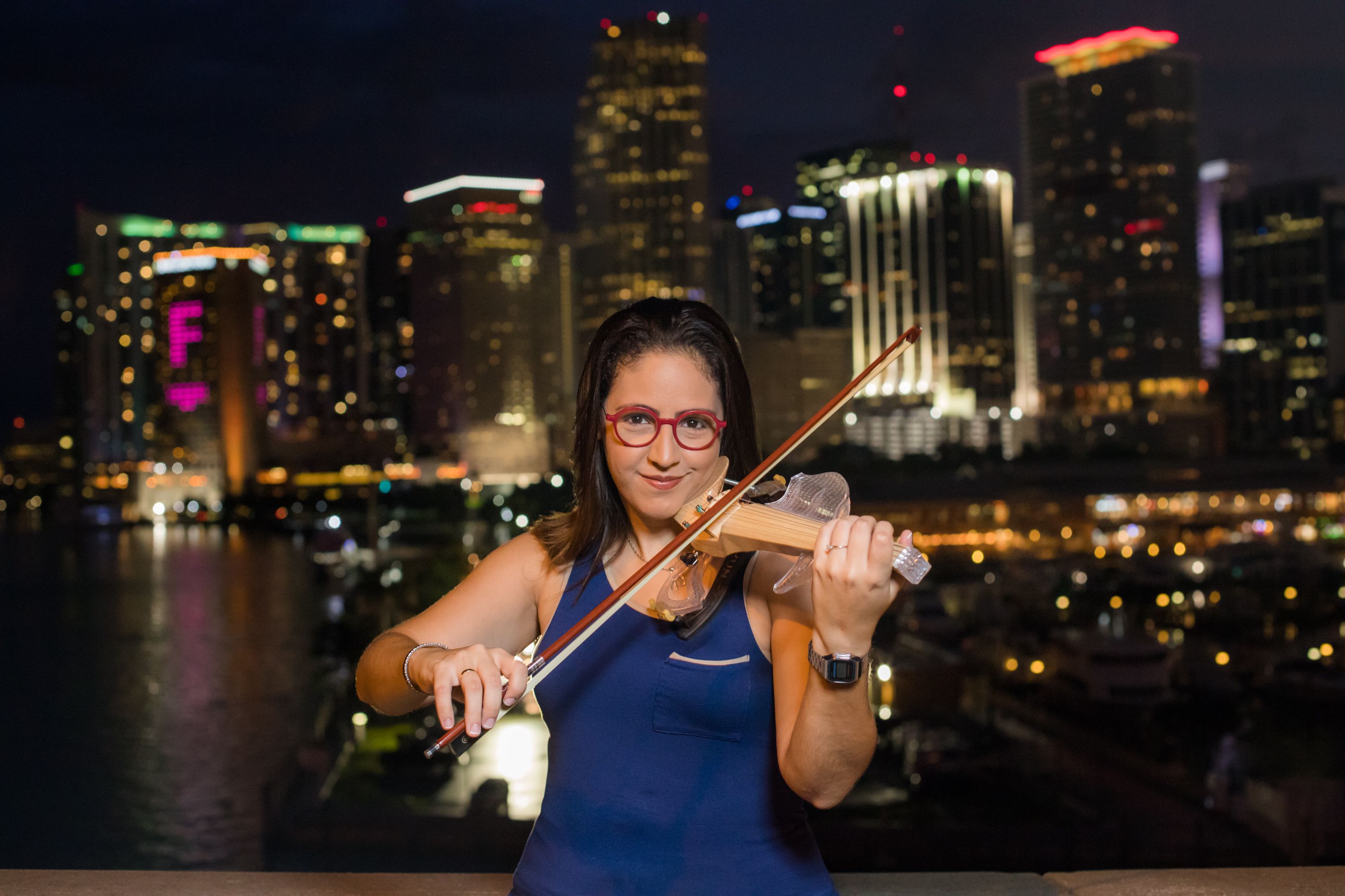 La violinista Daniela Padrón, quien actualmente reside en Miami. La violinista Daniela Padrón, quien actualmente reside en Miami.