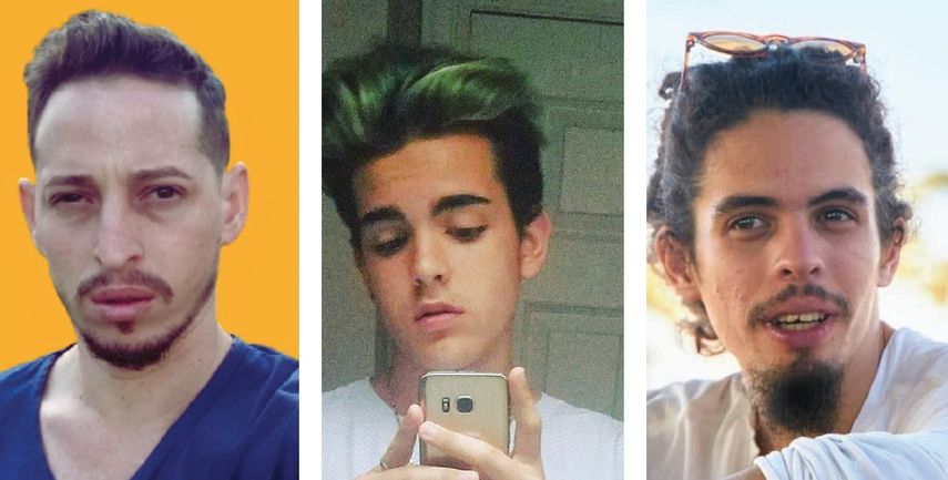 Luis Mario Niedas, Michael Carey Abadín, y Abel Lescay.&nbsp;