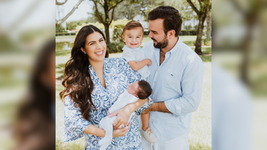 Adriana Paniagua y familia.