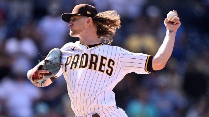 Foto del 20 de septiembre del 2023, el relevista de los Padres de San Diego Josh Hader lanza en la novena entrada del juego ante Rockies de Colorado. El viernes 19 de enero del 2023 Hader llega a un acuerdo por cinco años con los Astros de Houston