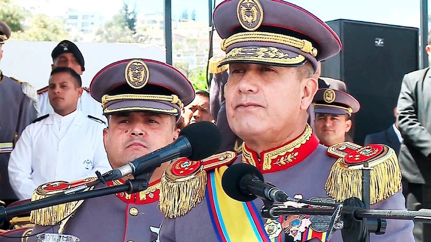 El general de división Luis Miguel Ángel Castro Ayala, destituido este domingo 5 de marzo por el presidente ecuatoriano Rafael Correa.