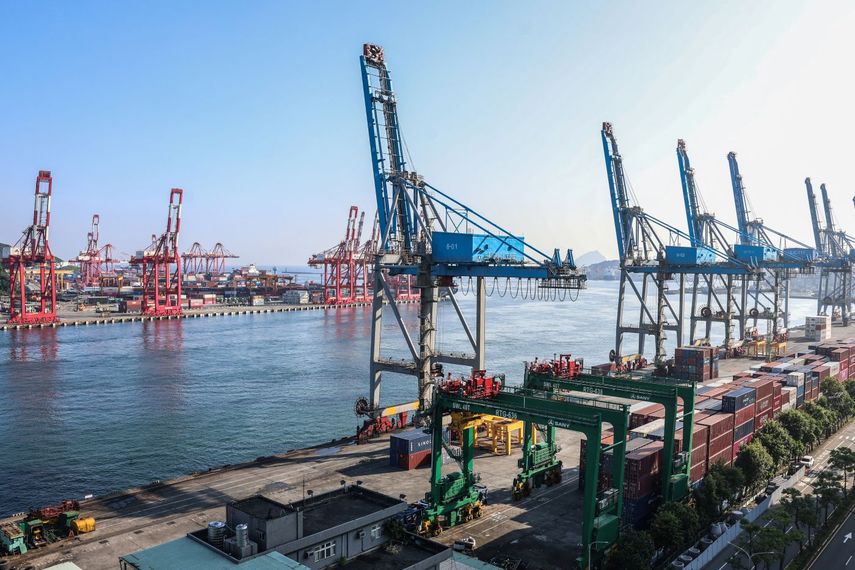 Imagen de un Puerto marítimo en Taiwán.