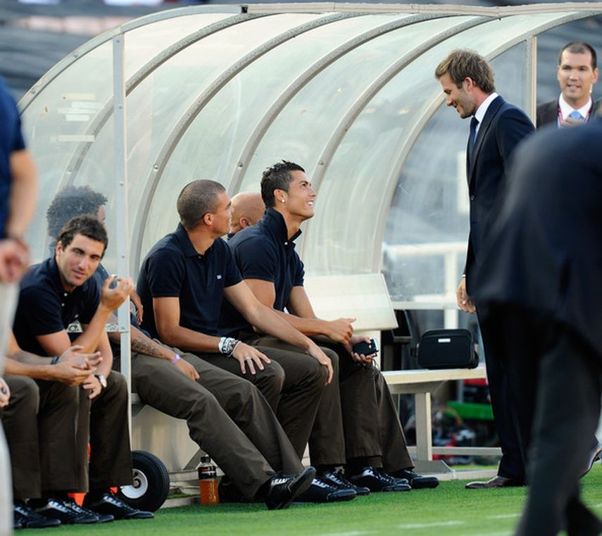 Beckham quiere que Cristiano juegue en su equipo. (ARCHIVO)