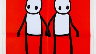 Una imagen de un folleto sin fecha publicada por la policía metropolitana el 27 de octubre de 2020 muestra una impresión del artista callejero londinense STIK.&nbsp;