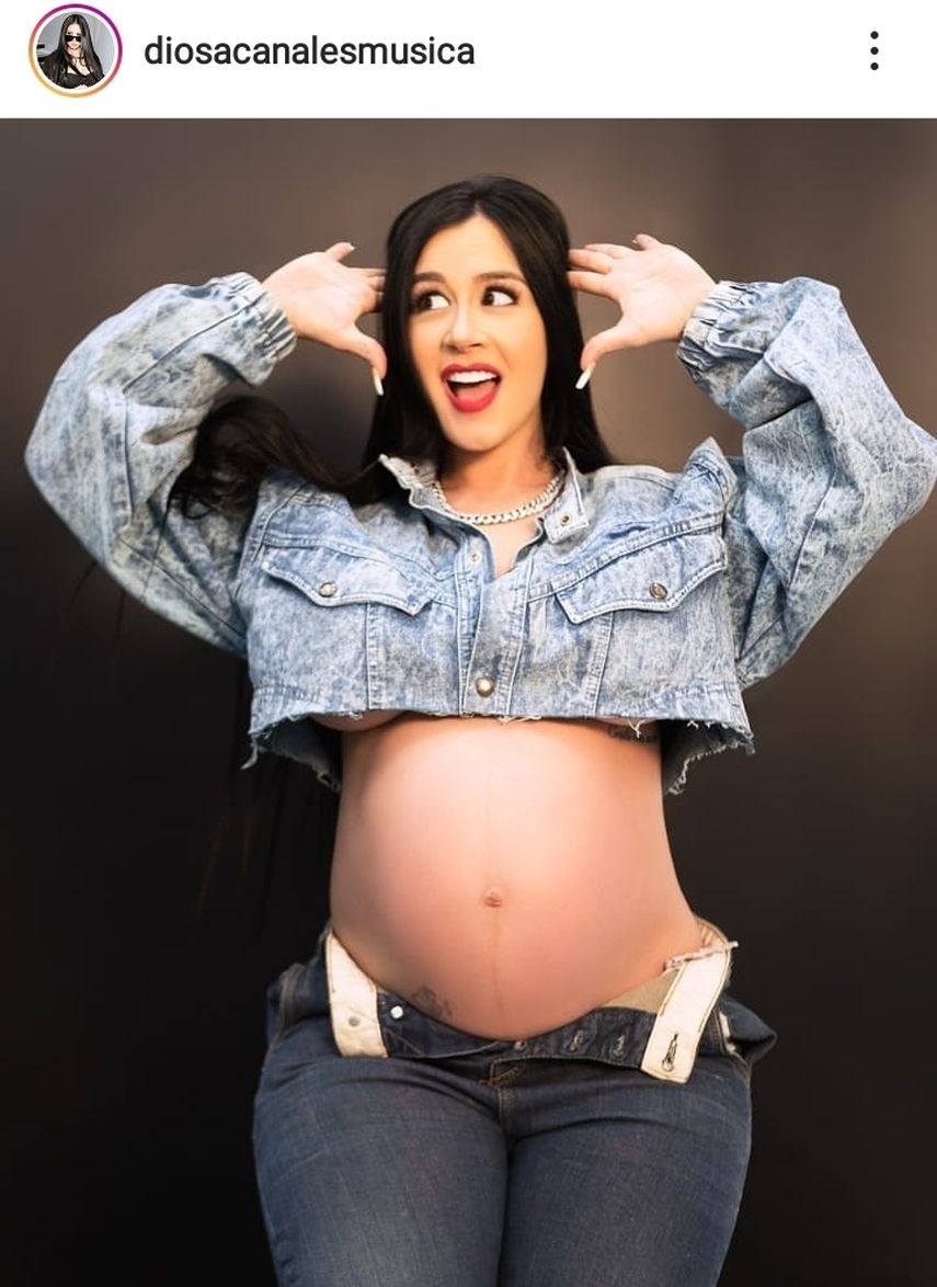 Vedette venezolana Diosa Canales confirma embarazo
