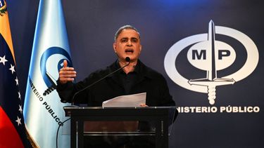 Tarek William Saab, fiscal del régimen de Nicolás Maduro, en rueda de prensa ofrecida en febrero de 2024