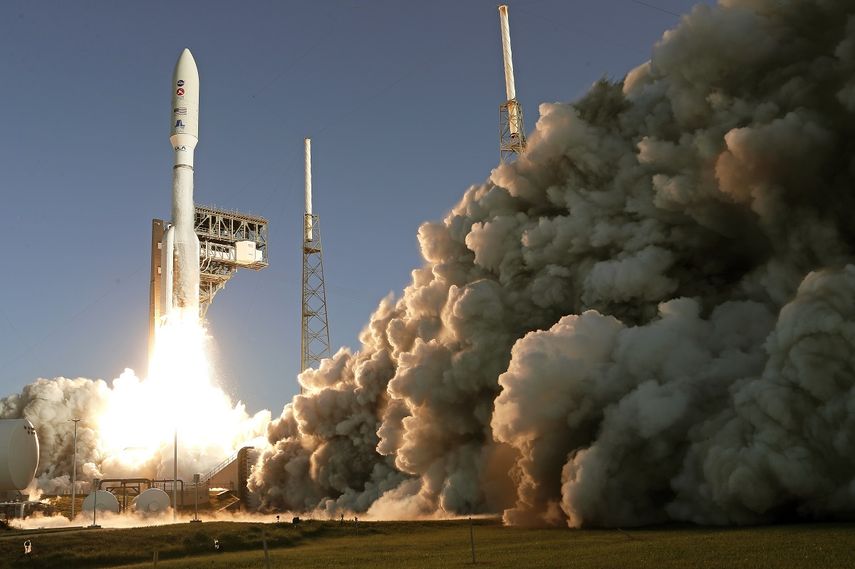 Un cohete Atlas V de la firma United Launch Alliance despega de Cabo Ca&ntilde;averal, Florida, el jueves 30 de julio de 2020. La misi&oacute;n enviar&aacute; un explorador a Marte para buscar signos de vida antigua.&nbsp;