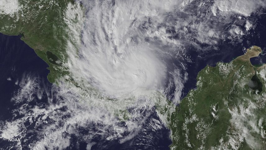 Se espera que la tormenta Otto afecte a Nicaragua y Costa Rica durante este jueves 24 de noviembre.