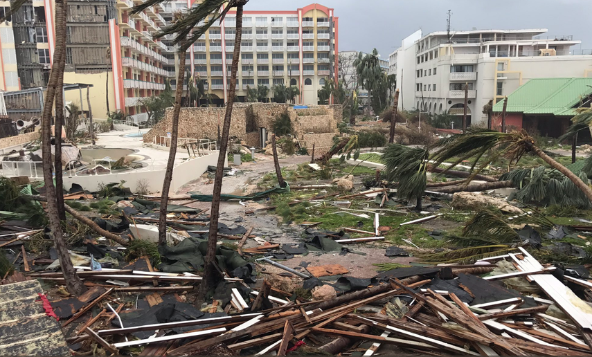 En la gráfica del pastor Jonathan Falwell &nbsp;se observa parte de la destrucción en la isla de&nbsp;Saint Martin. &nbsp;