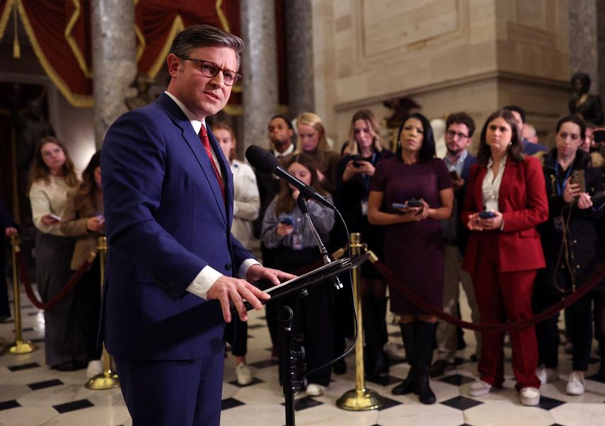 El presidente de la Cámara de Representantes de Estados Unidos Mike Johnson.