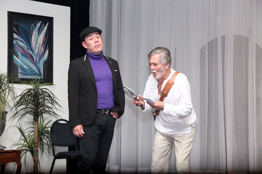 Los actores Jes&uacute;s Bra&ntilde;as y Paut William en una escena de la obra.&nbsp;