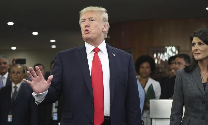 Donald Trump, presidente de los Estados Unidos&nbsp;