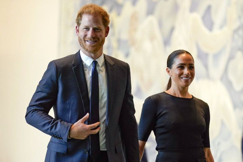 El príncipe Harry y Meghan Markle llegan a la sede de las Naciones Unidas, el 18 de julio de 2022.&nbsp;