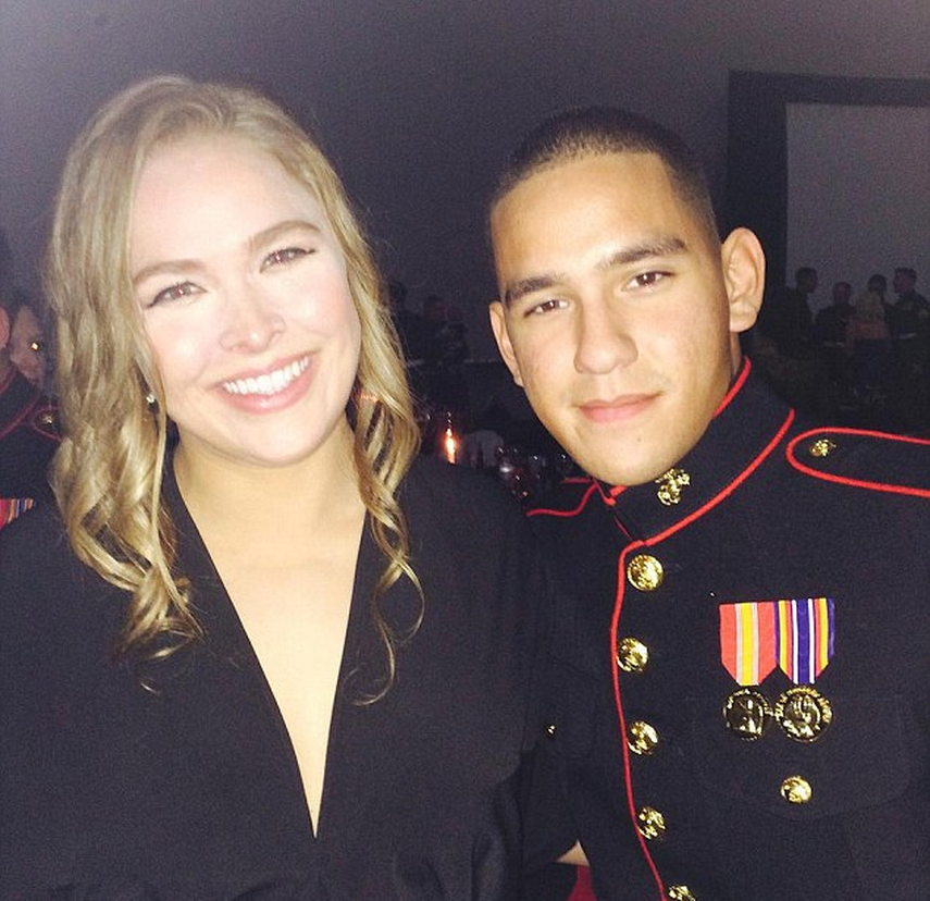 Ronda acompañó a Haschert a su baile, quien le había pedido que asistiera con él a esa cita desde el pasado mes de agosto. (CAPTURA INSTAGRAM)