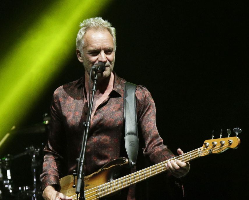 El rockero Sting en concierto en Ciudad de Panamá el 19 de octubre del 2018.