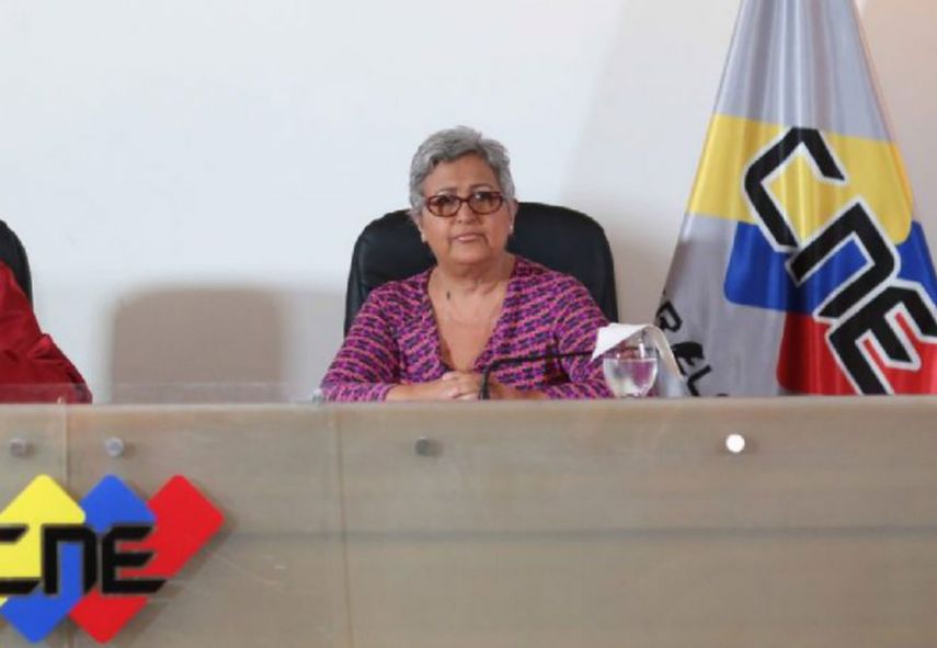La presidenta del Consejo Nacional Electoral, Tibisay Lucena.&nbsp;