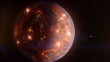 Concepto artístico del exoplaneta LP791-18d.