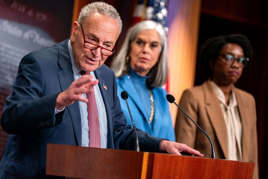 El líder de la minoría demócrata en el Senado Chuck Schumer.