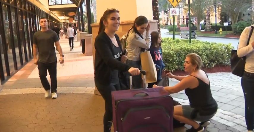 El centro comercial no estaba tan lleno como en años anteriores.